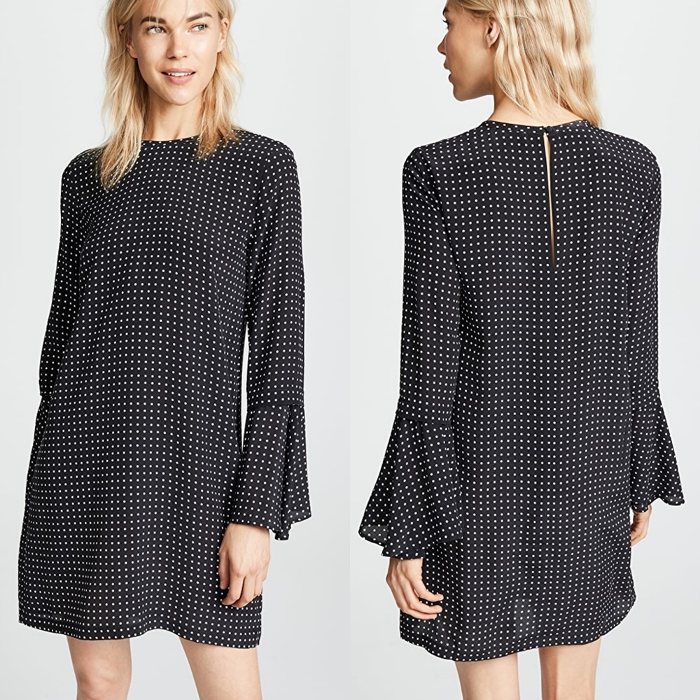EQUIPMENT | polka dots mari dress